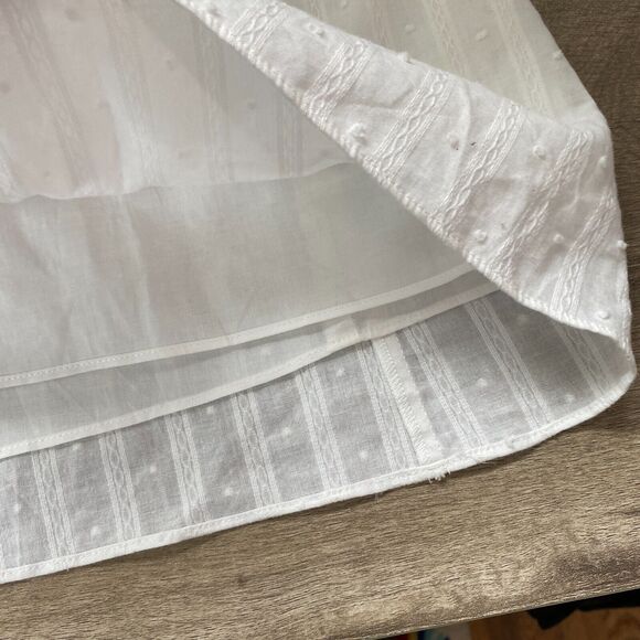 Amaryllis x Hey Nasreen He Loves Me He Loves Me Naz Ruffle Top White Women Large - Picture 6 of 9